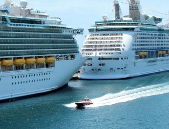 Cruise Ship x2 in Port